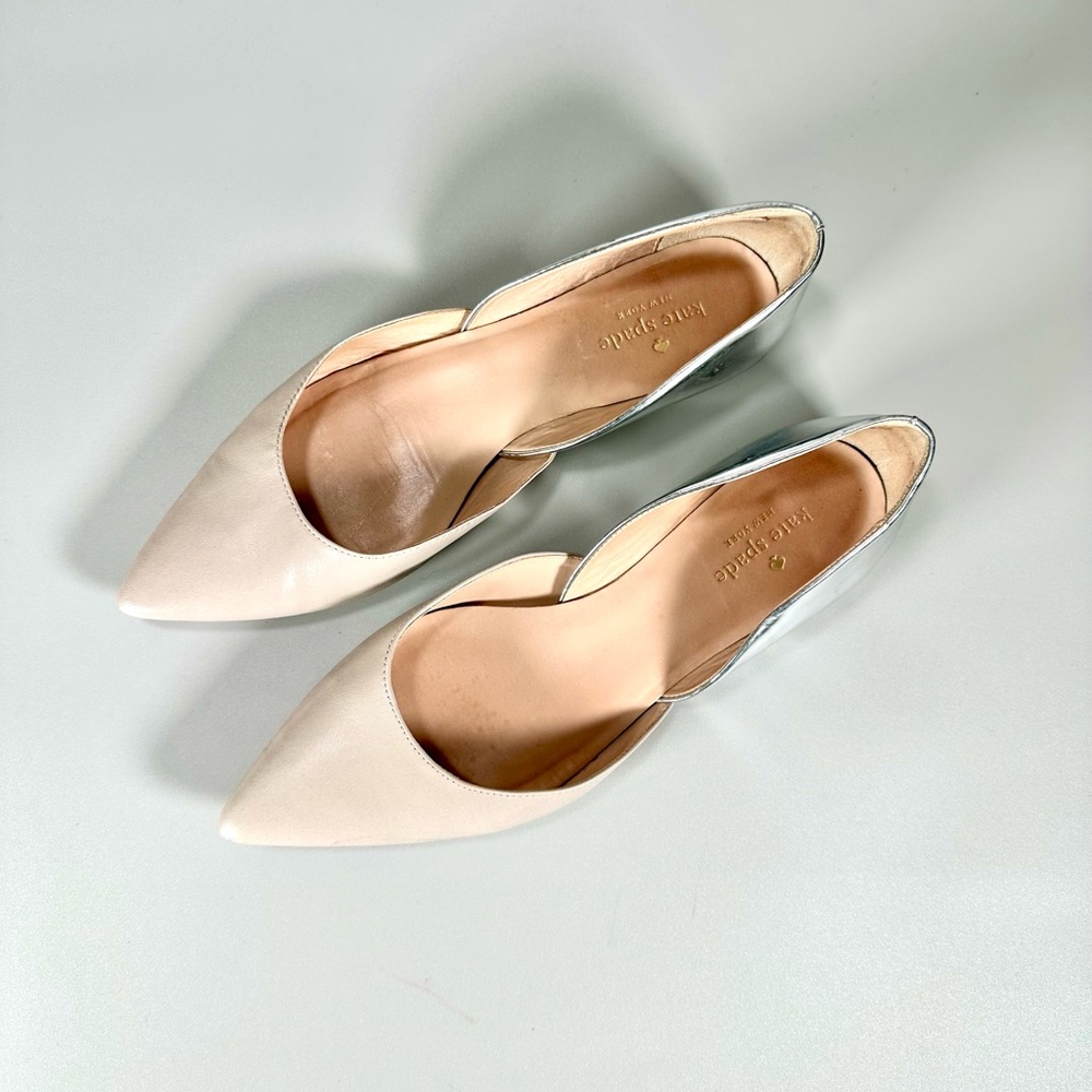 Kate Spade Women’s Gavana Leather Ballet Flats pointed toe - Picture 6 of 13